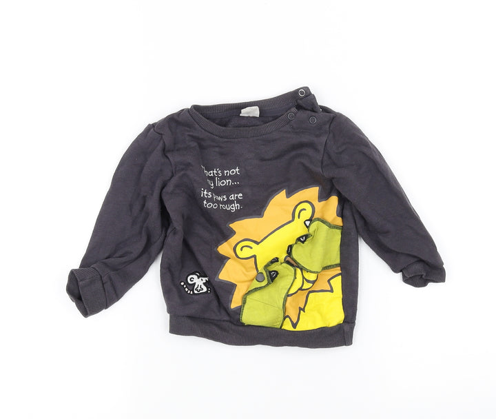 Preworn Baby Black   Pullover Jumper Size 9-12 Months