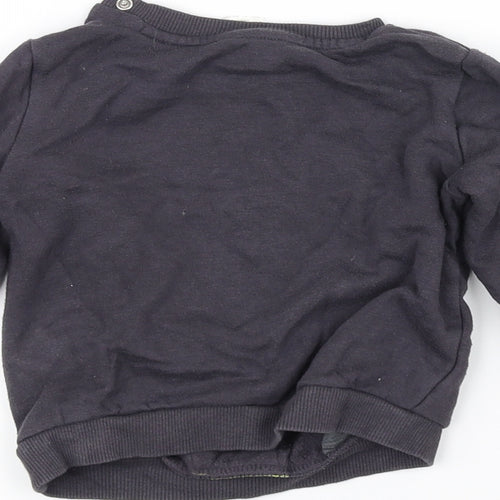 Preworn Baby Black   Pullover Jumper Size 9-12 Months