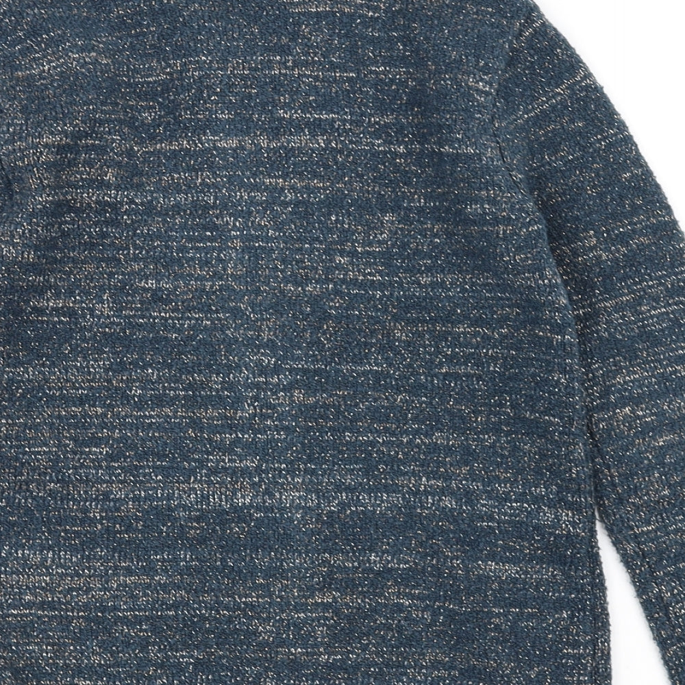 Nutmeg Girls Green   Cardigan Jumper Size 9-10 Years