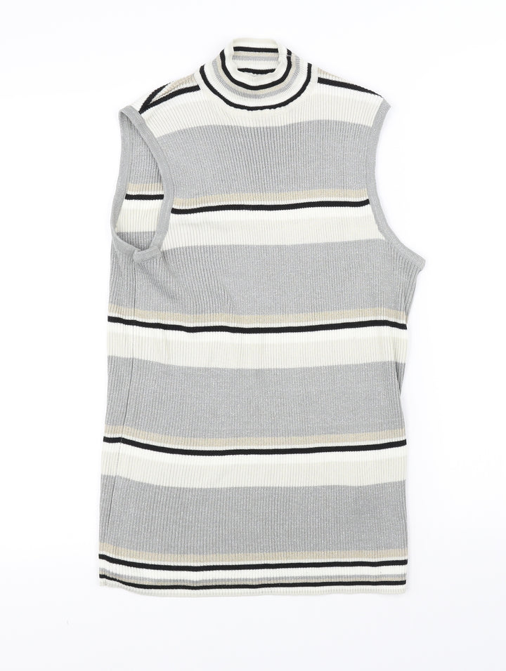 F&F Womens Grey Sheath Size 16