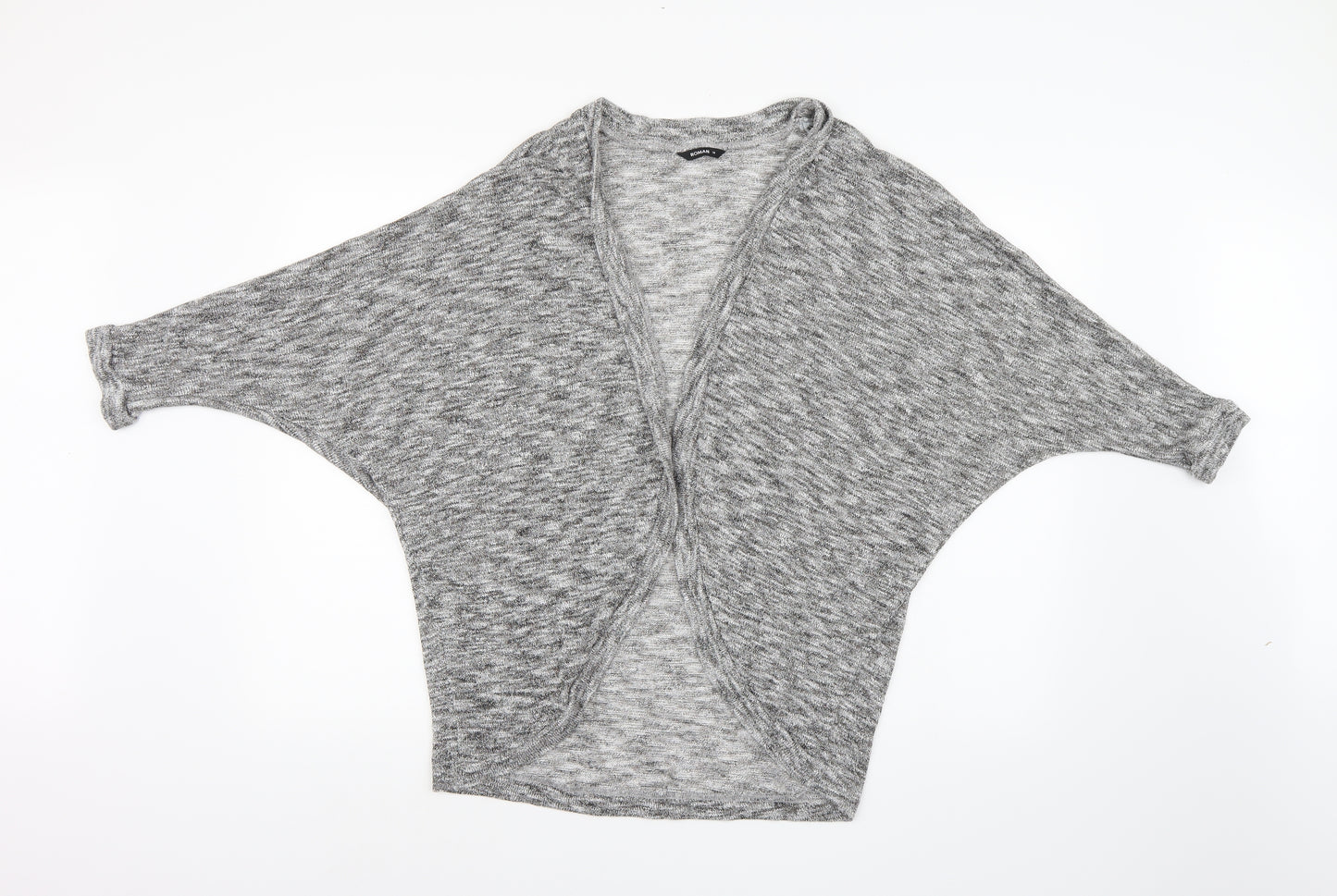 Roman Womens Silver  Knit Cardigan Jumper Size 14