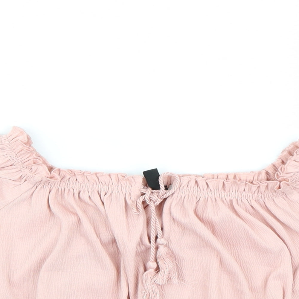 Divided by H&M Womens Pink   Cropped Tank Size S