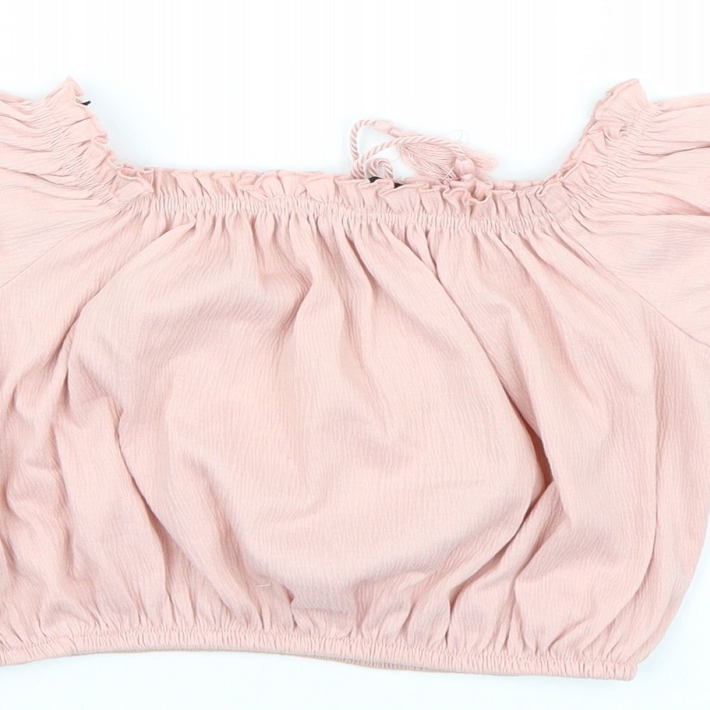 Divided by H&M Womens Pink   Cropped Tank Size S