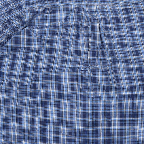 AN:X Mens Blue Check   Button-Up Size XL