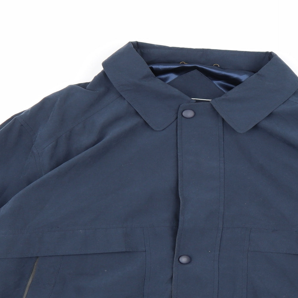 First Impressions Mens Blue   Overcoat Coat Size XL