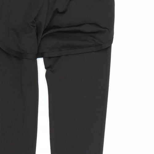 Preworn Womens Black   Compression Leggings Size M L28 in
