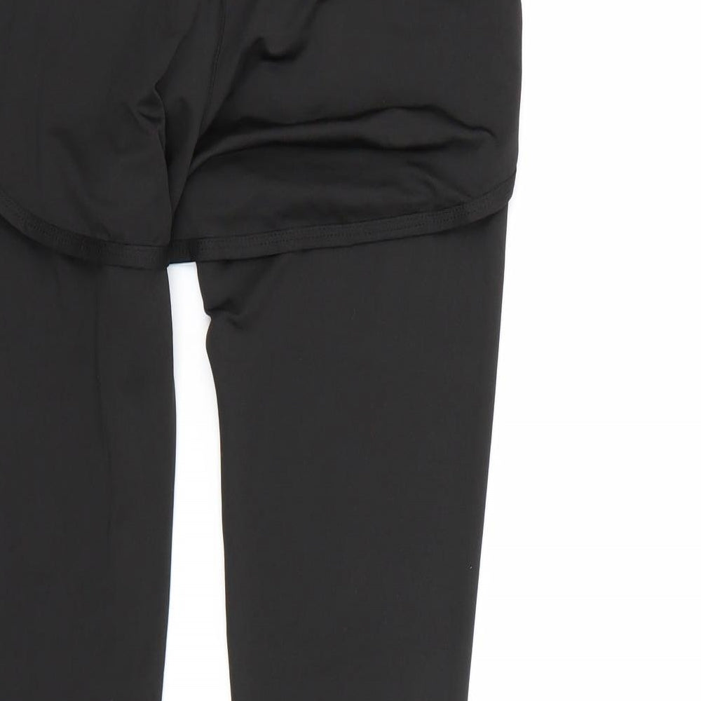 Preworn Womens Black   Compression Leggings Size M L28 in