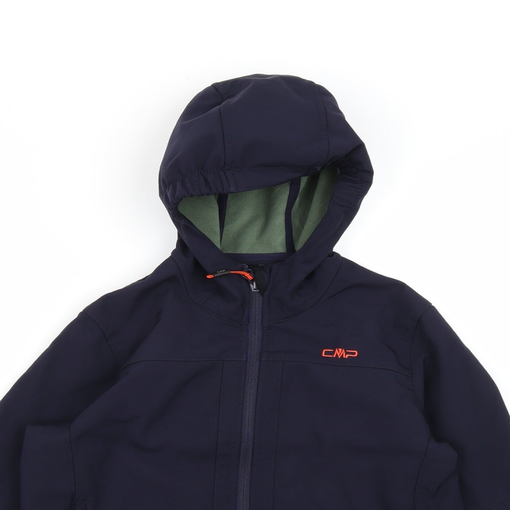 CMP Boys Blue  Softshell Overcoat Coat Size 10 Years