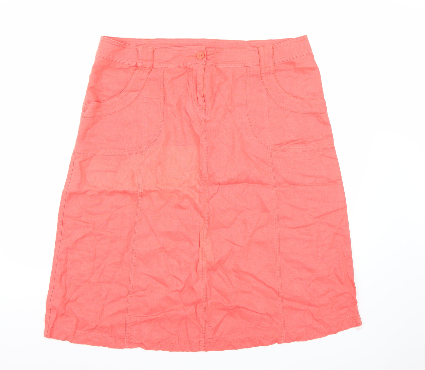 Marks and Spencer Womens Pink   A-Line Skirt Size 18
