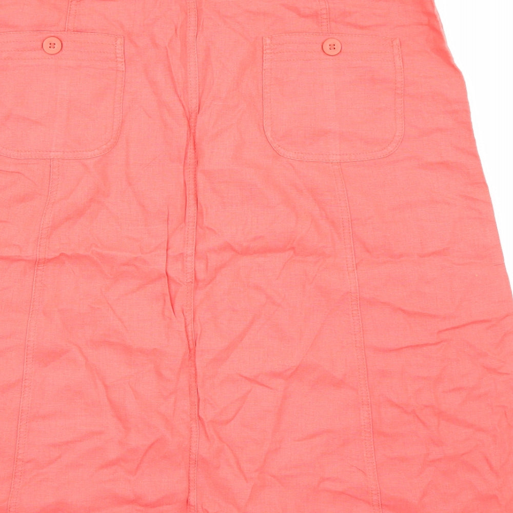 Marks and Spencer Womens Pink   A-Line Skirt Size 18