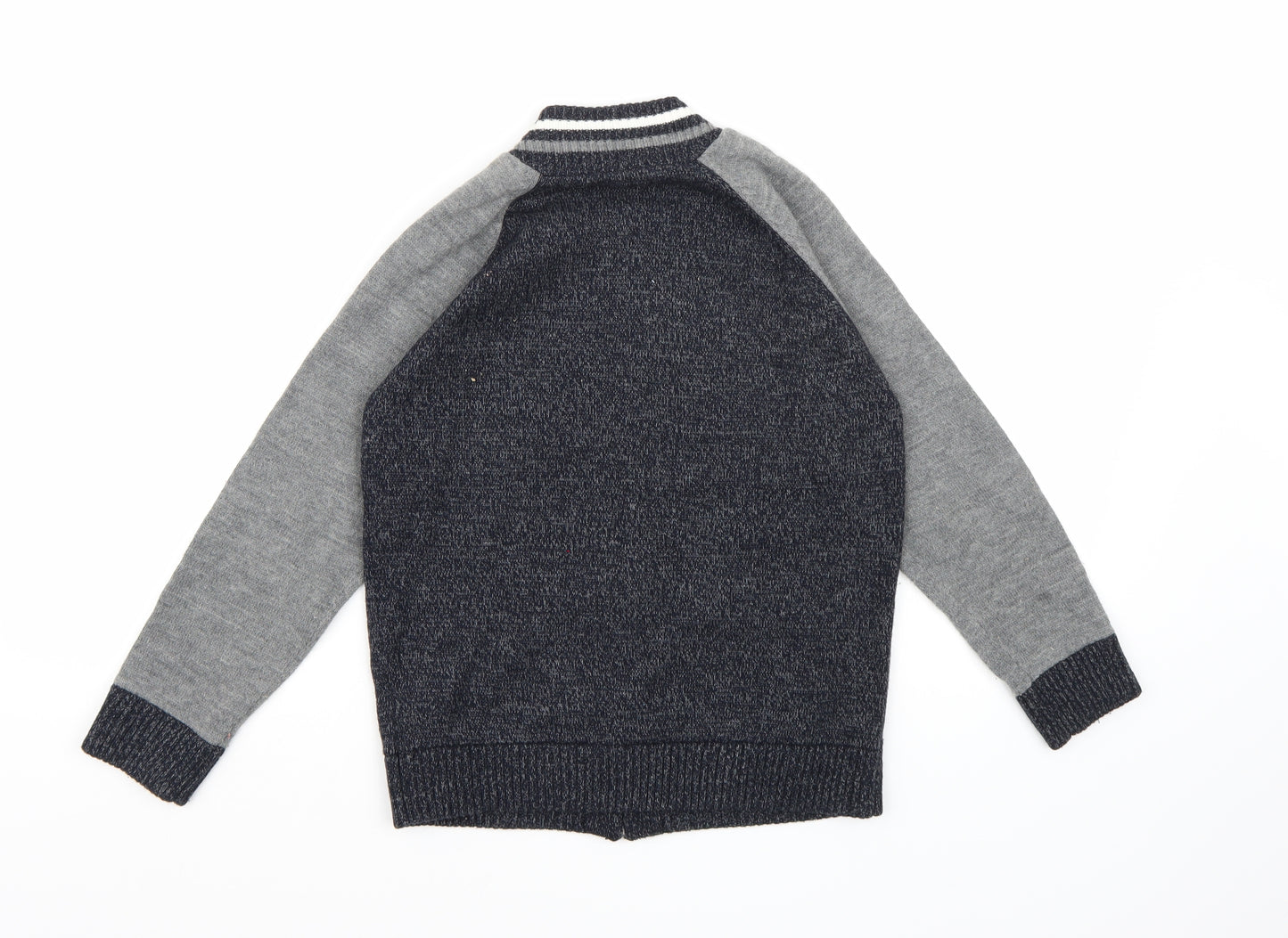 Matalan Boys Blue  Knit Full Zip Jumper Size 8-9 Years