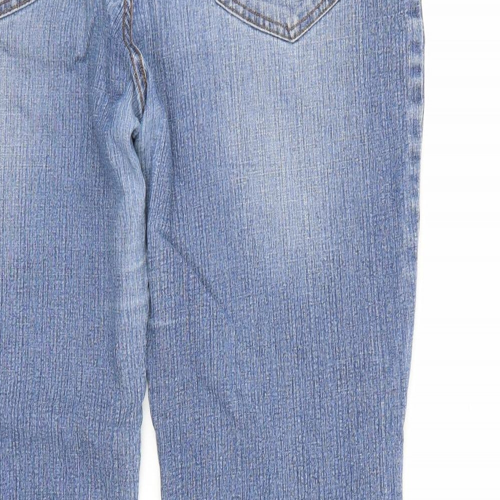 Blue Star Womens Blue  Denim Bootcut Jeans Size 18 L30 in