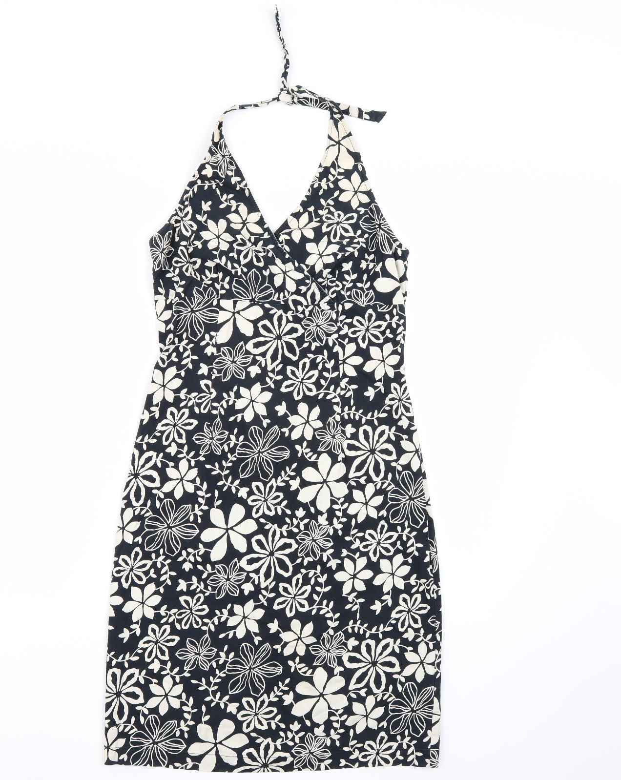 BAY Womens Blue Floral  A-Line  Size 12