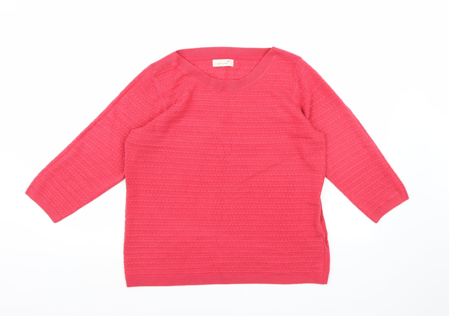Per Una Womens Pink  Knit Pullover Jumper Size 16