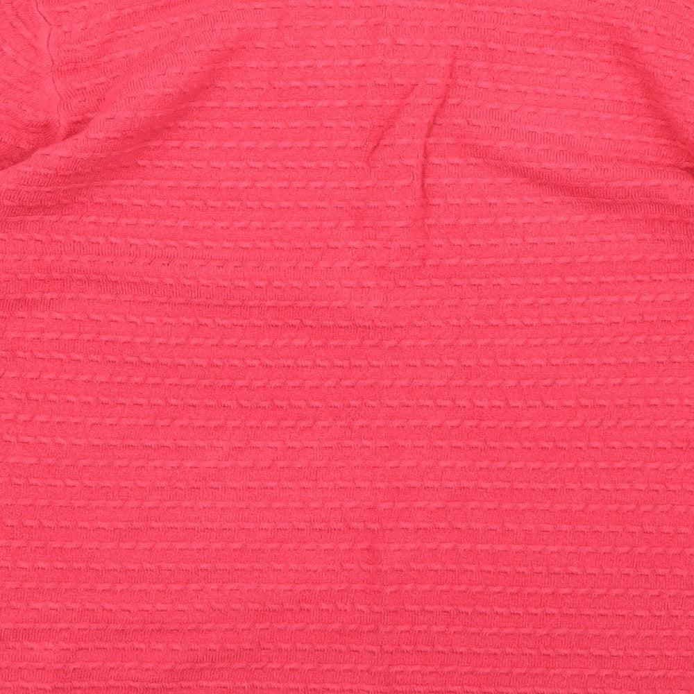 Per Una Womens Pink  Knit Pullover Jumper Size 16