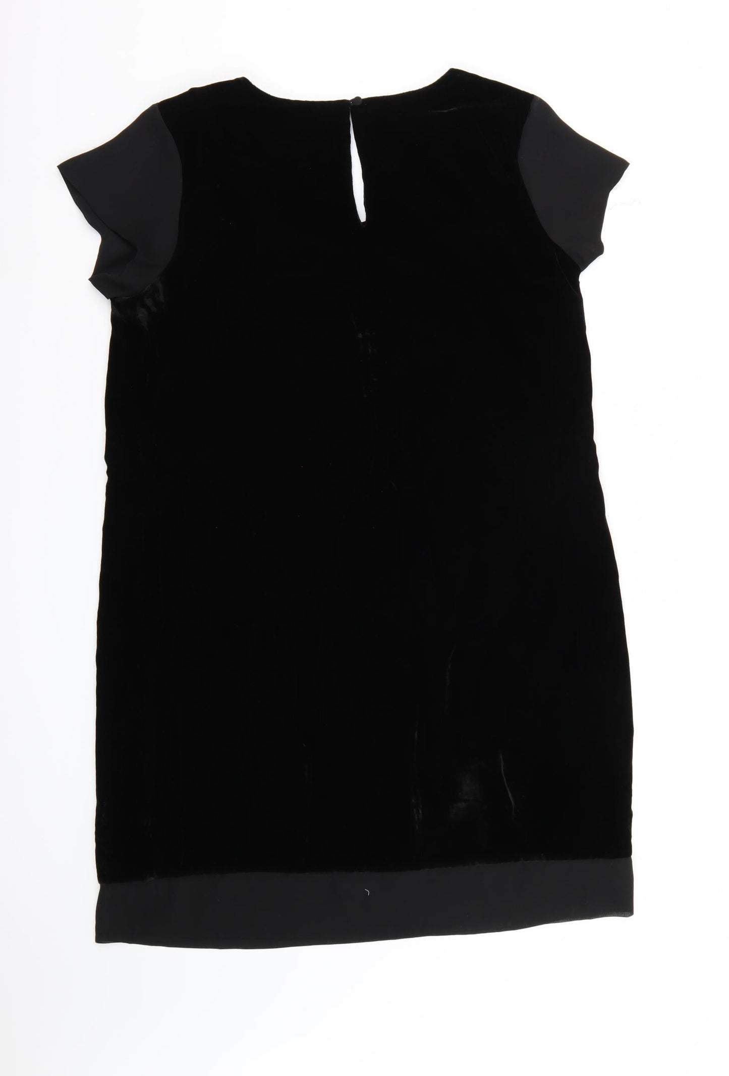 Autograph Womens Black  Velour T-Shirt Dress  Size 16
