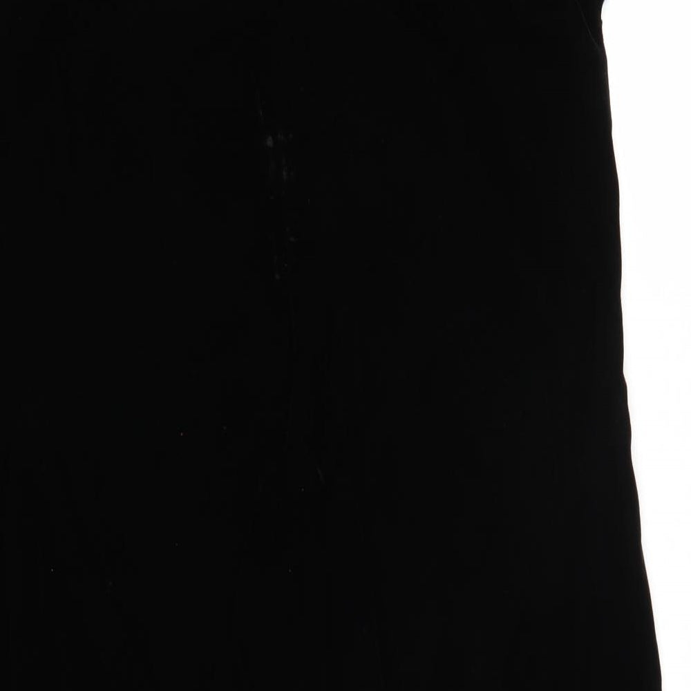 Autograph Womens Black  Velour T-Shirt Dress  Size 16