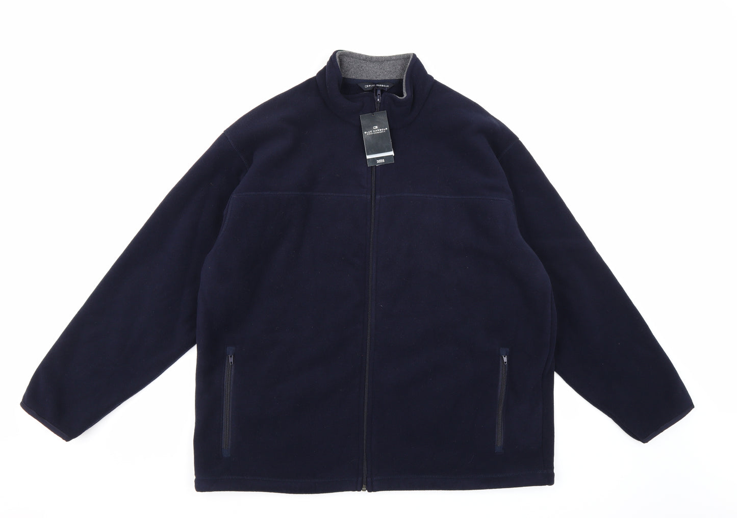 Blue Harbour Mens Blue  Fleece Jacket  Size XL