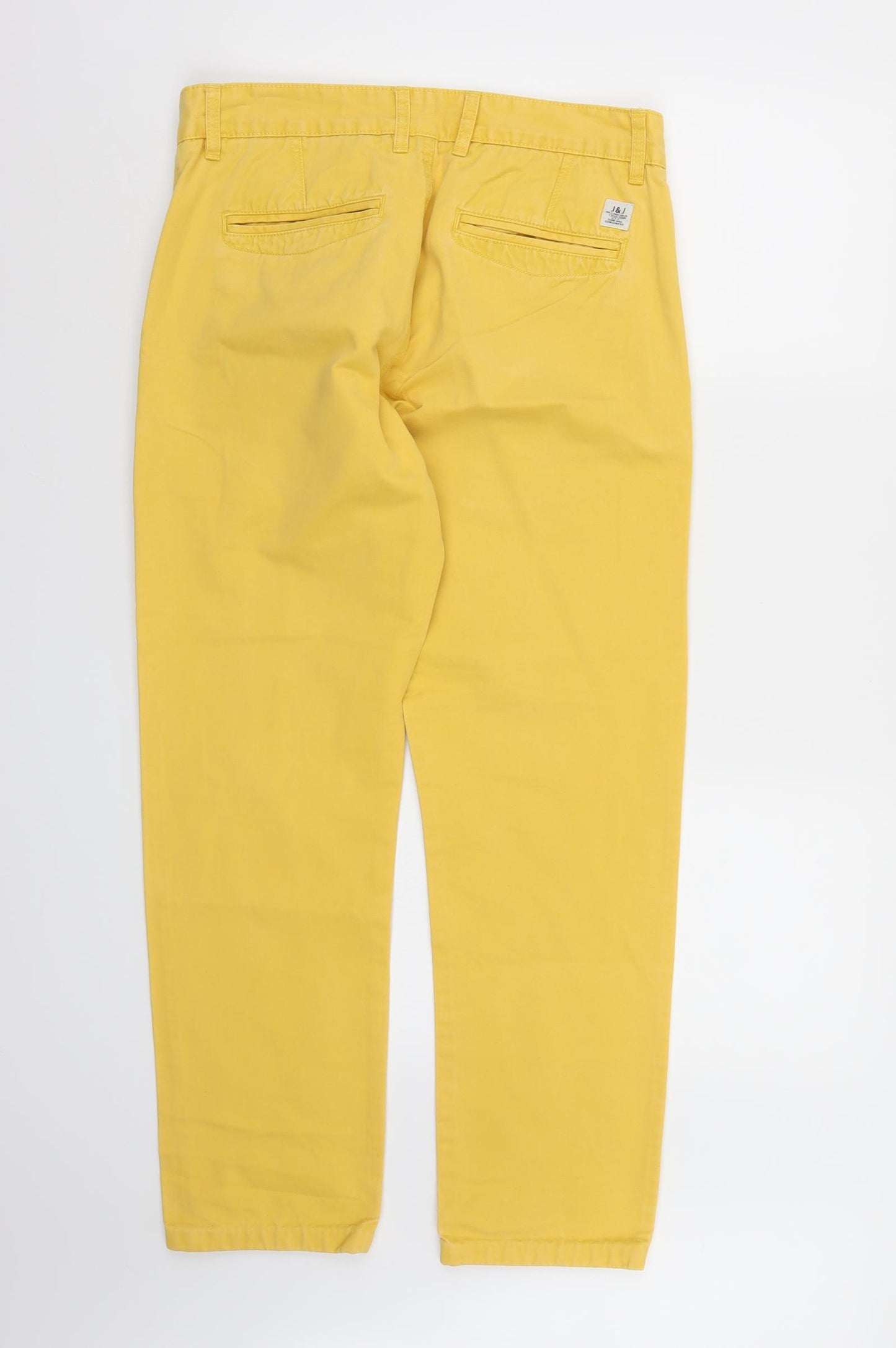 JACK & JONES Mens Yellow   Chino Trousers  L28 in
