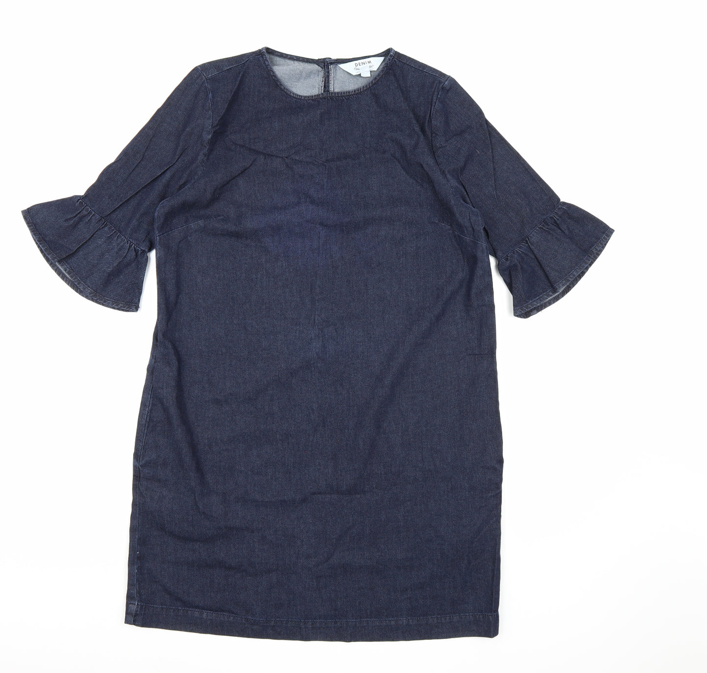 Miss Selfridge Womens Blue  Denim A-Line  Size 14