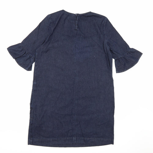 Miss Selfridge Womens Blue  Denim A-Line  Size 14