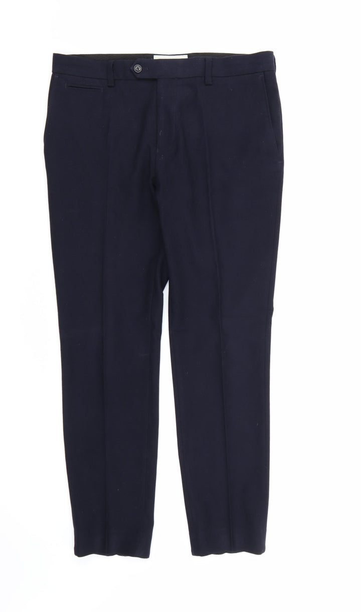 NEXT Mens Blue Rayon Dress Pants Trousers L29 in