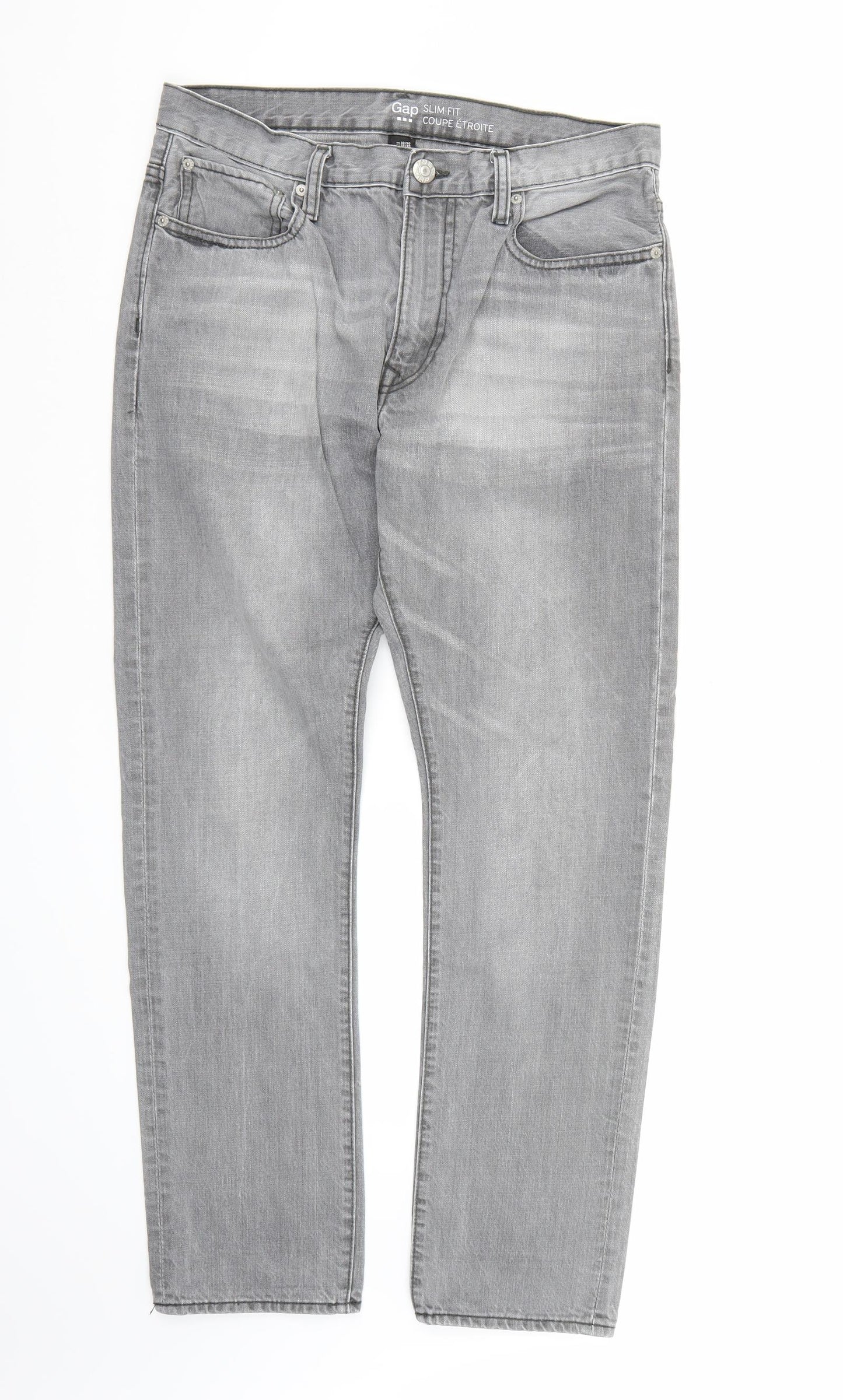 Gap Mens Grey  Denim Straight Jeans  L30 in