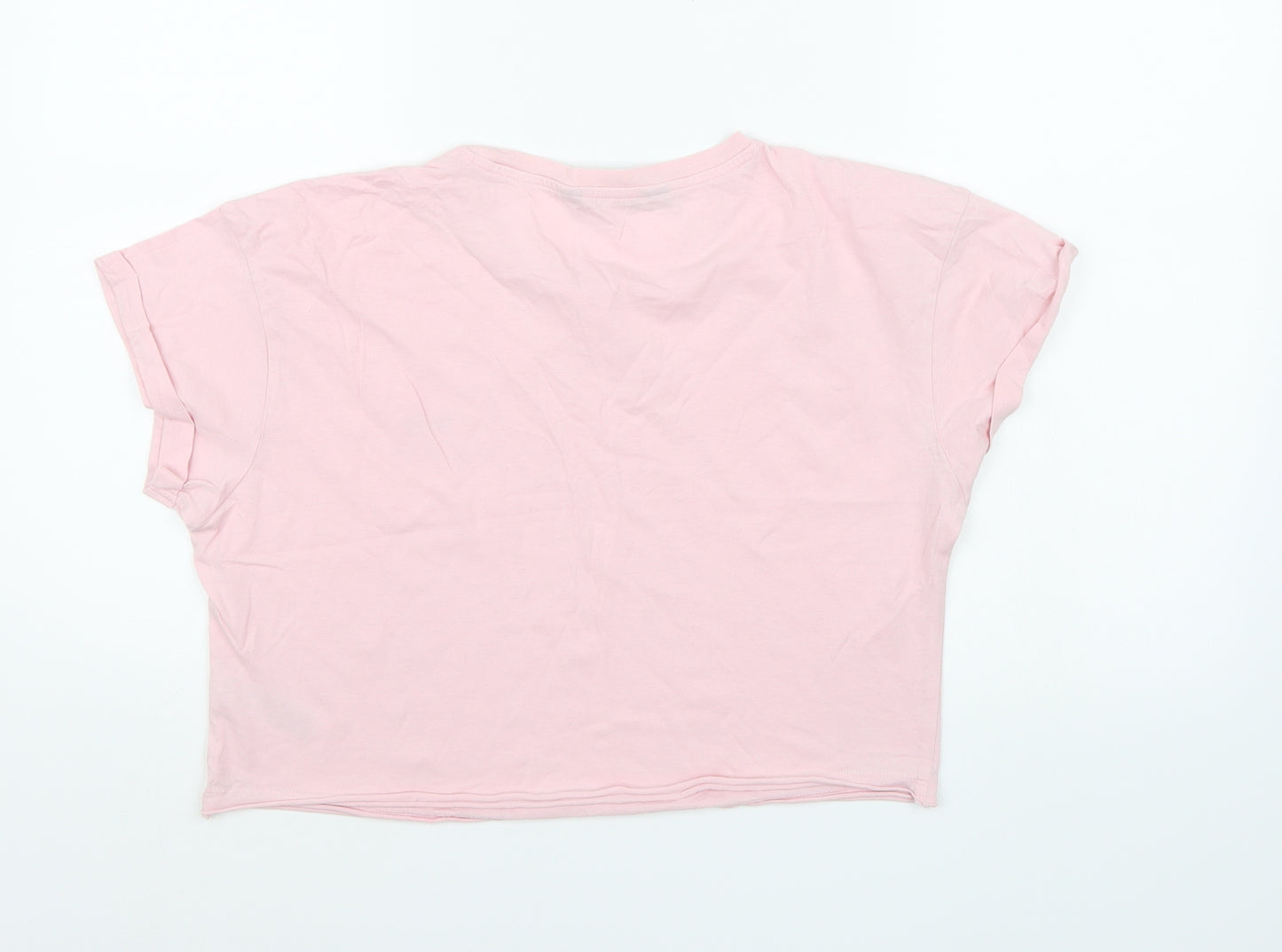 New Look Girls Pink   Cropped T-Shirt Size 14-15 Years