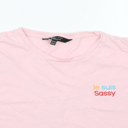 New Look Girls Pink   Cropped T-Shirt Size 14-15 Years
