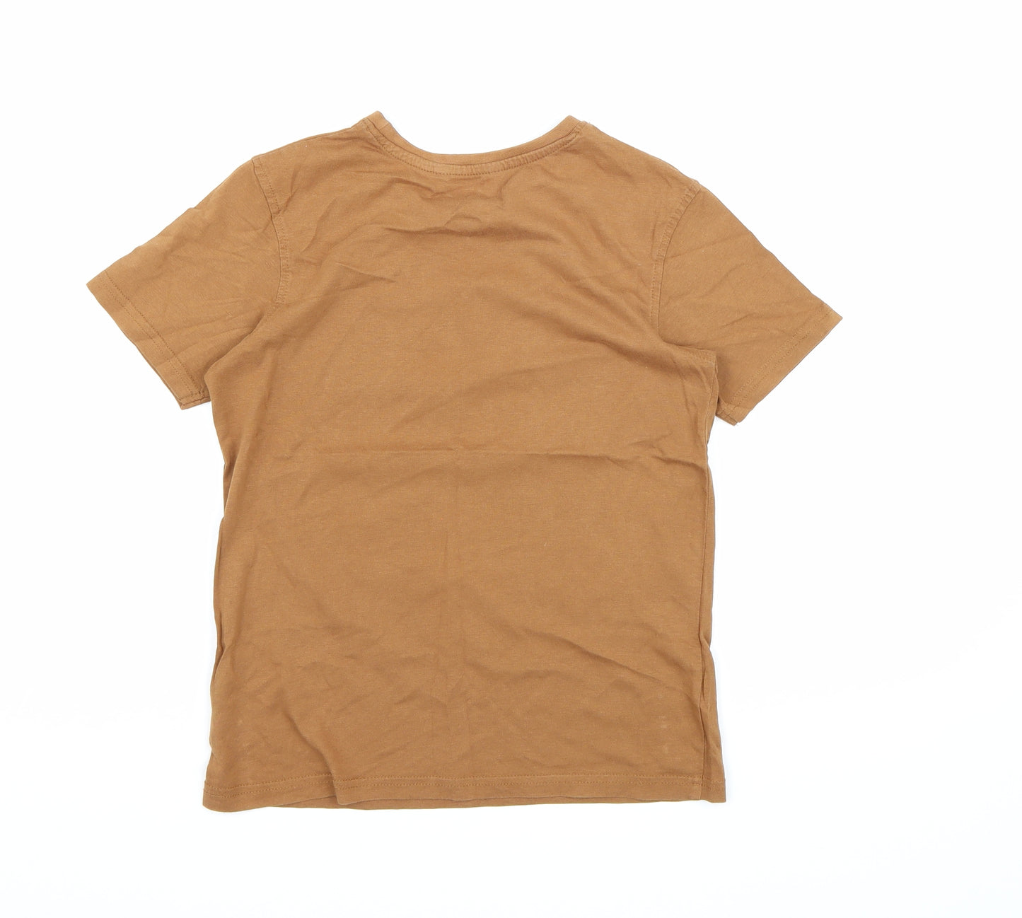 George Boys Brown   Basic T-Shirt Size 9-10 Years