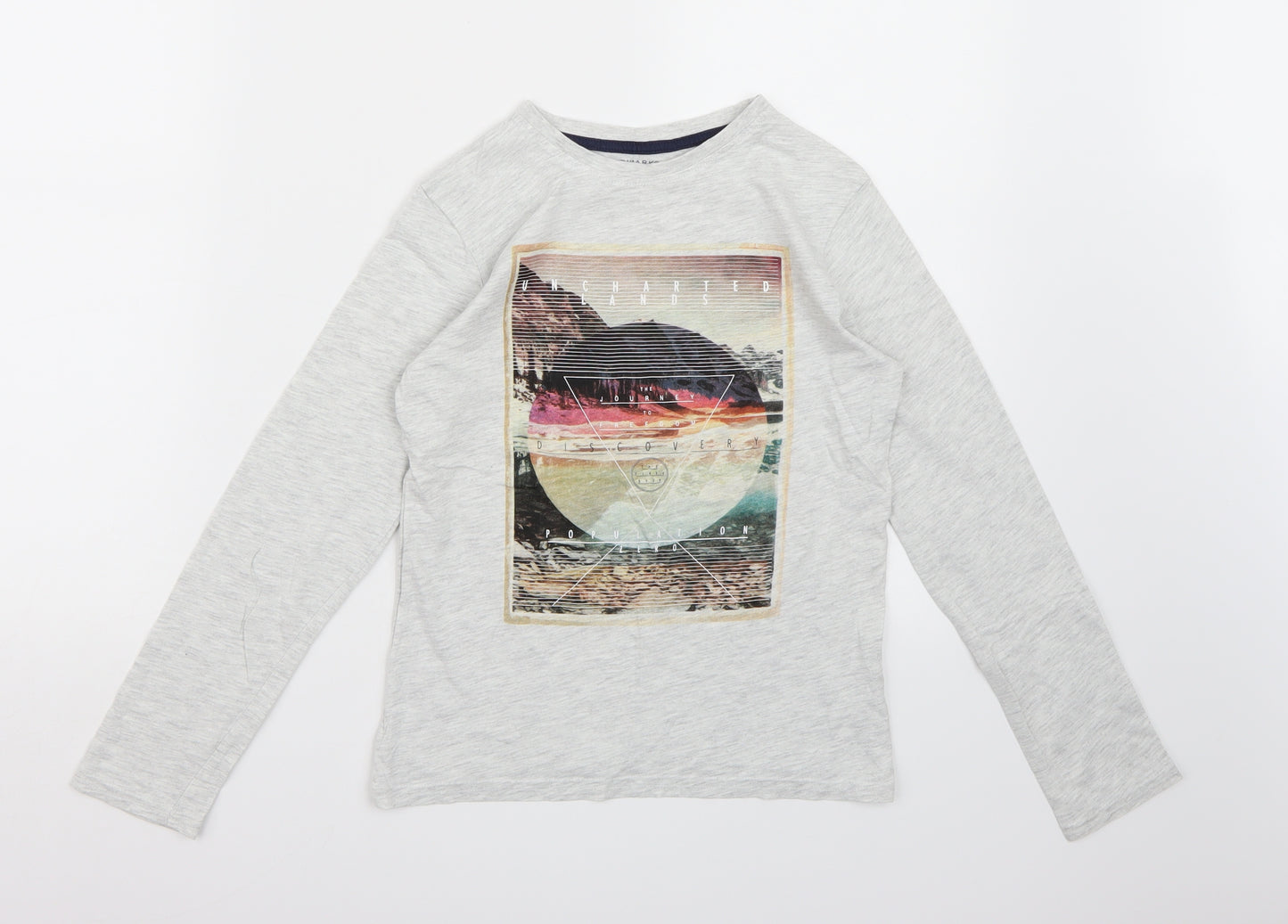 Primark Boys Grey   Basic T-Shirt Size 9-10 Years