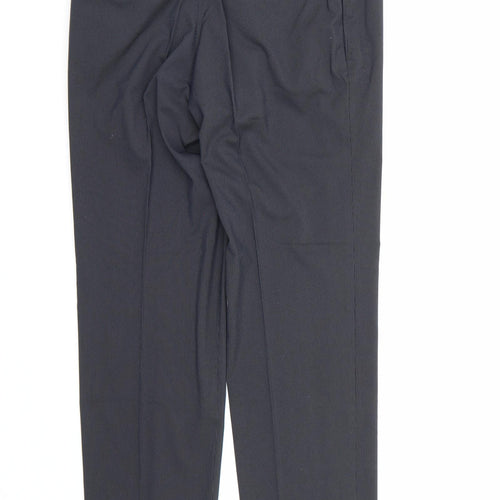 Marks and Spencer Mens Blue Striped Rayon Dress Pants Trousers  L29 in