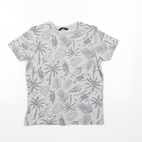 George Boys Grey   Basic T-Shirt Size 9-10 Years