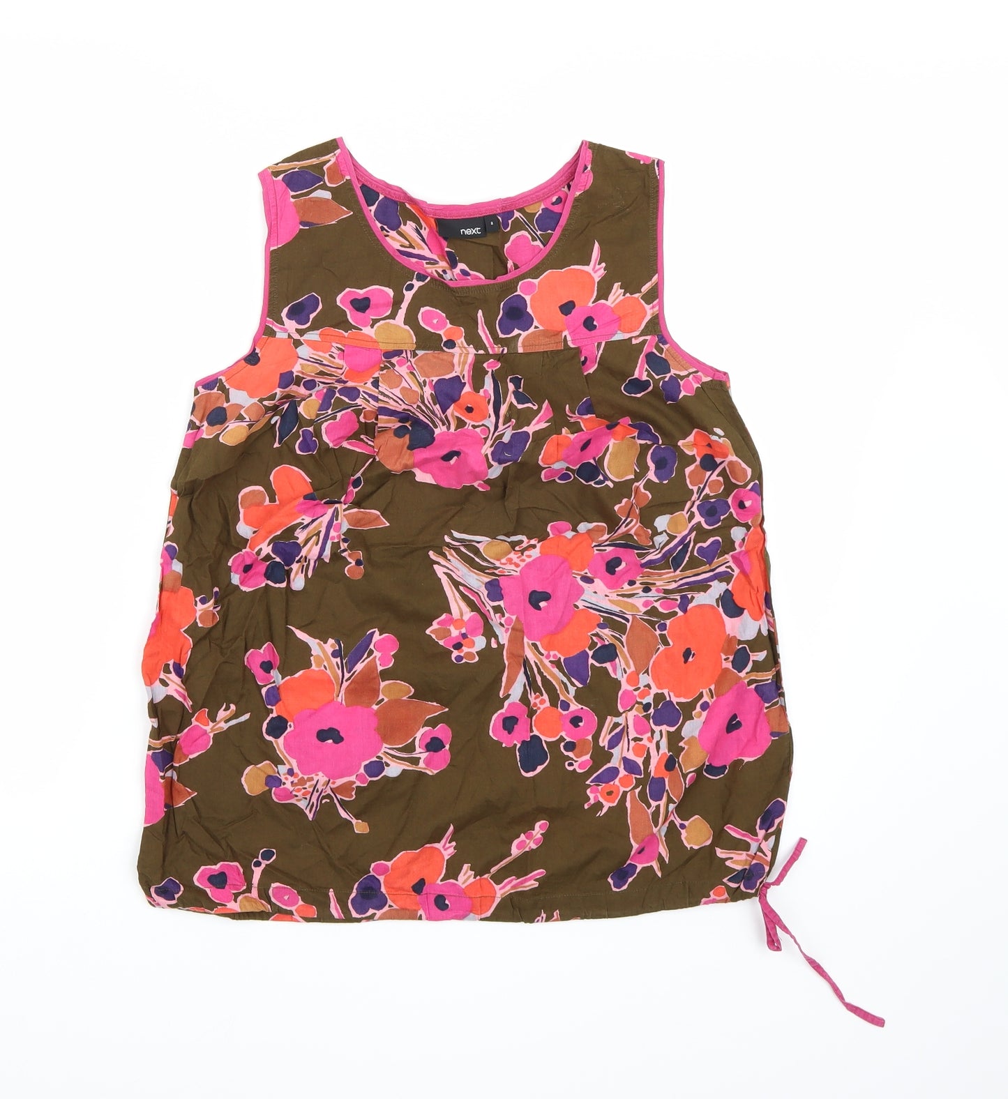 NEXT Womens Brown Floral  Camisole Tank Size 8
