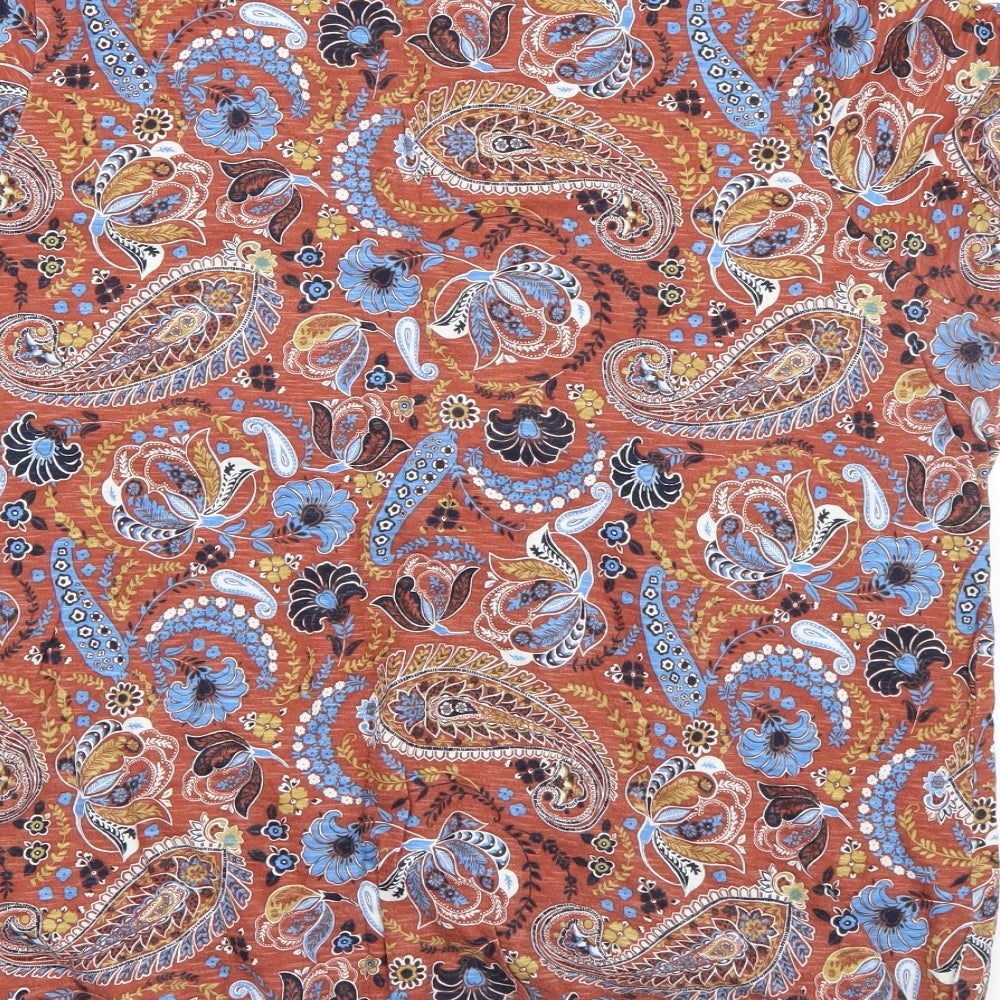 NEXT Womens Brown Paisley  Basic T-Shirt Size 22