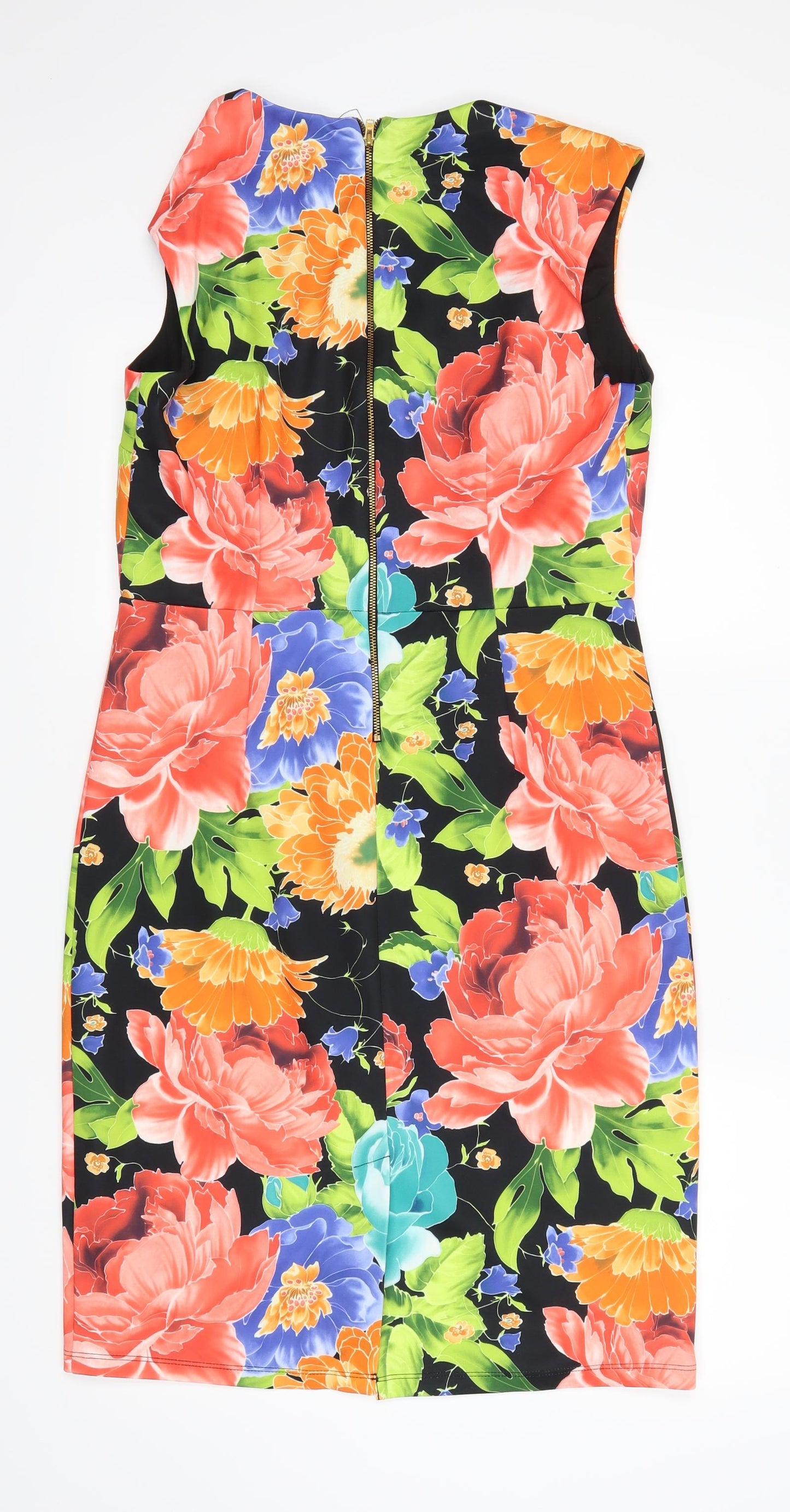 George Womens Black Floral  Bodycon  Size 12