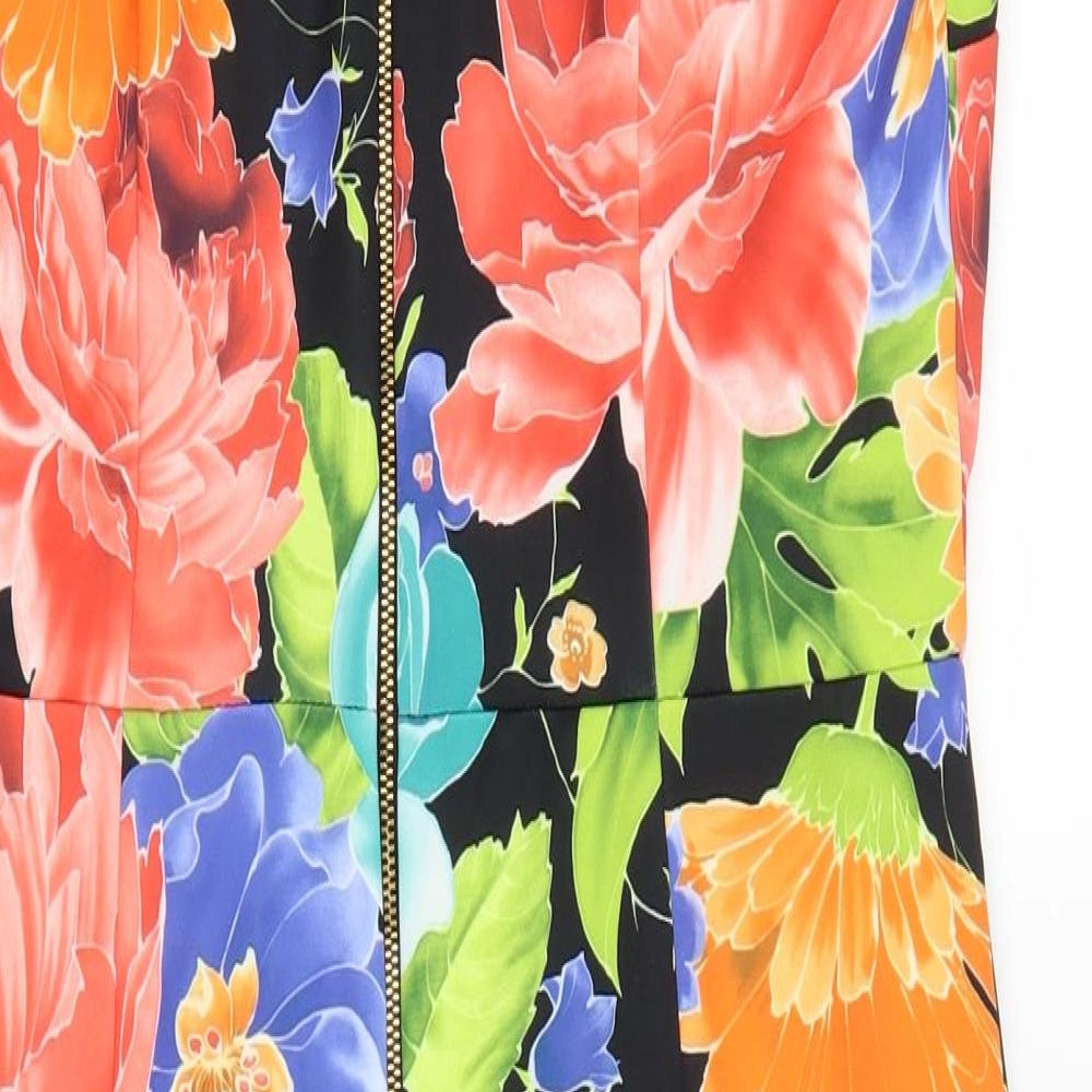 George Womens Black Floral  Bodycon  Size 12