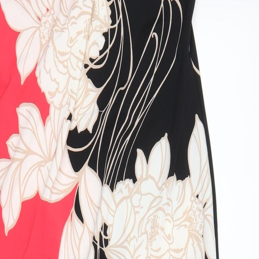 Debenhams Womens Red Floral  Maxi  Size 14