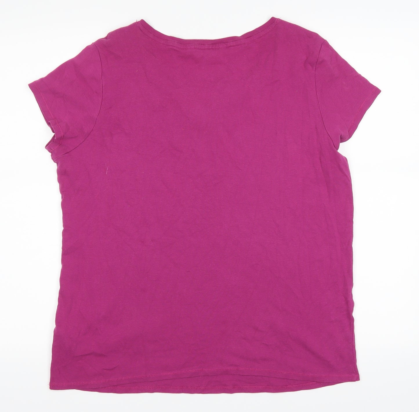 Maine Womens Purple   Basic T-Shirt Size 18