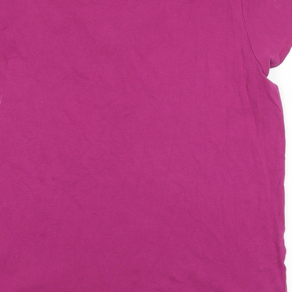 Maine Womens Purple   Basic T-Shirt Size 18