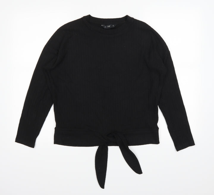 F&F Womens Black   Pullover Jumper Size 6