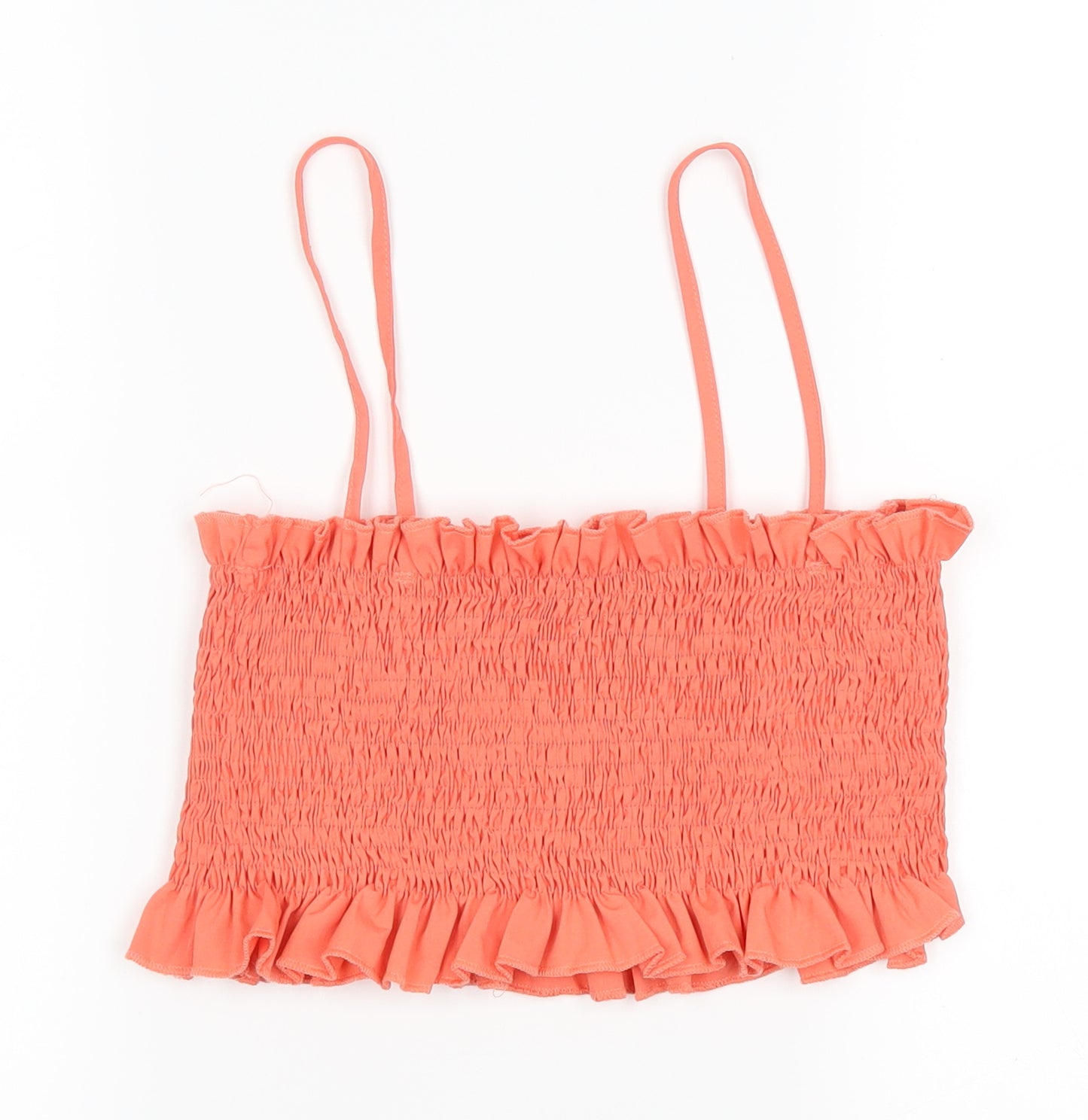 Boohoo Womens Orange   Cropped Tank Size 10