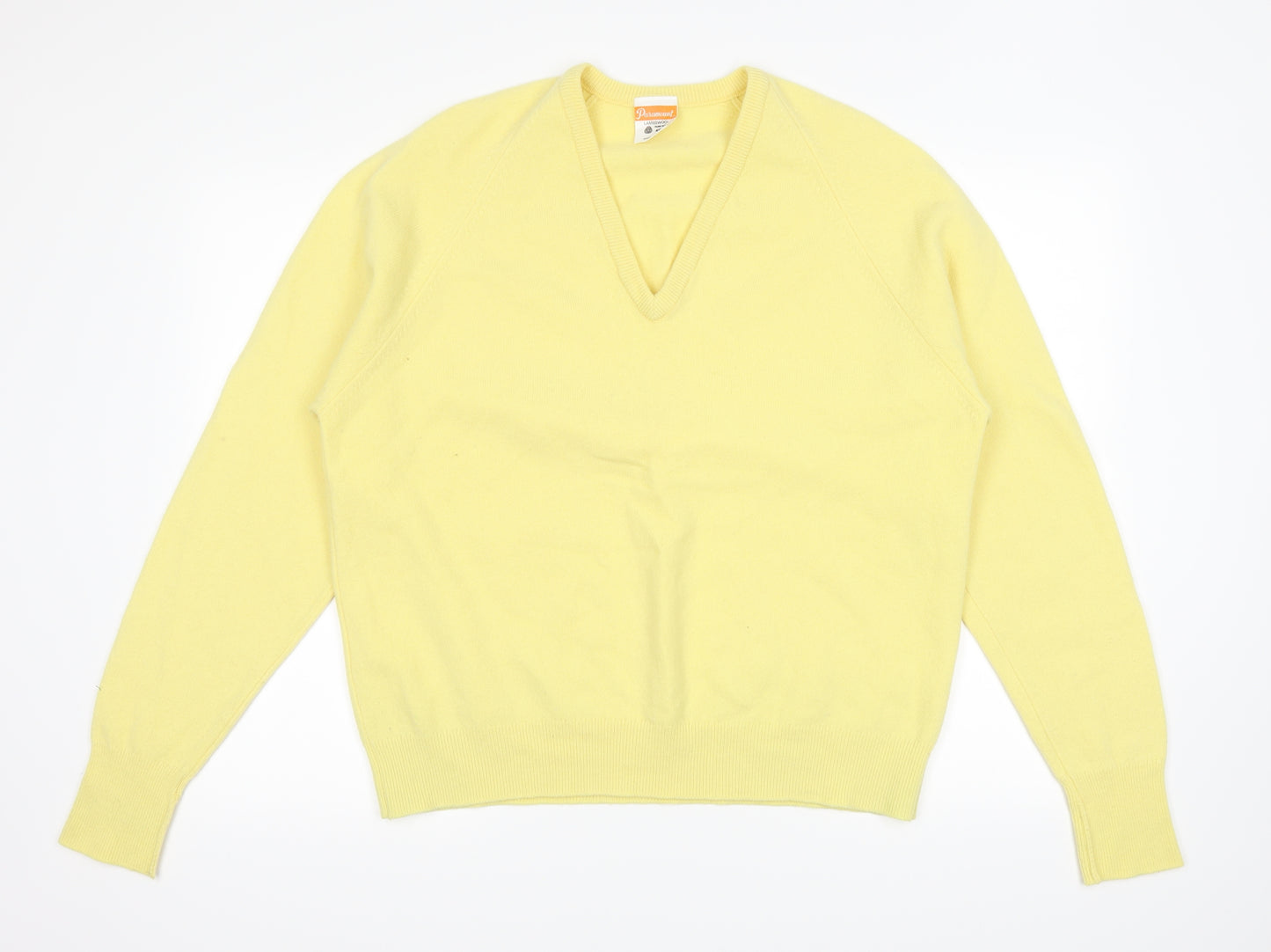Paramount Womens Yellow   Pullover Jumper Size XL  - Lambswool