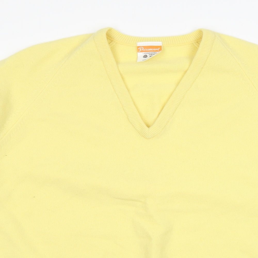 Paramount Womens Yellow   Pullover Jumper Size XL  - Lambswool