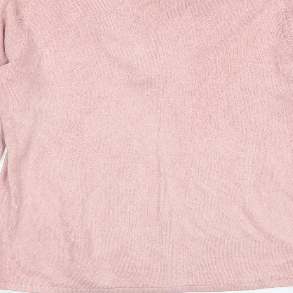 Ellie Louise Womens Pink   Pullover Jumper Size L