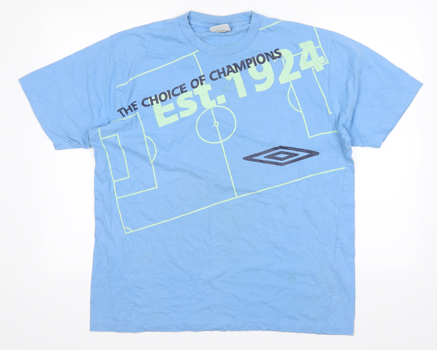 Umbro Mens Blue    T-Shirt Size L
