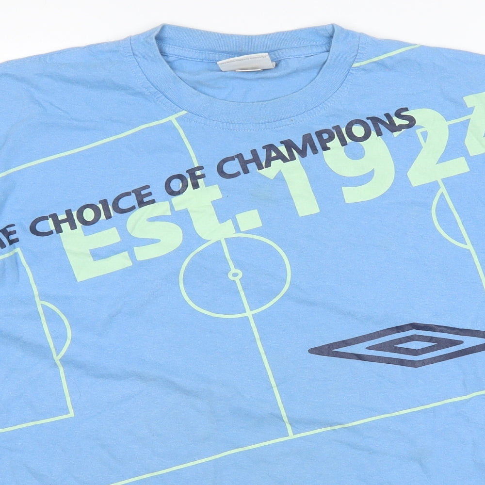 Umbro Mens Blue    T-Shirt Size L