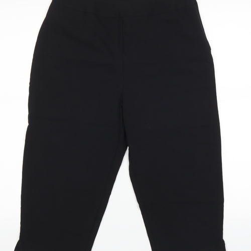 Scarlett Womens Black   Cropped Trousers Size 10