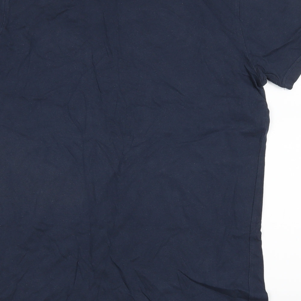 Majestic Athlete Mens Blue    T-Shirt Size M