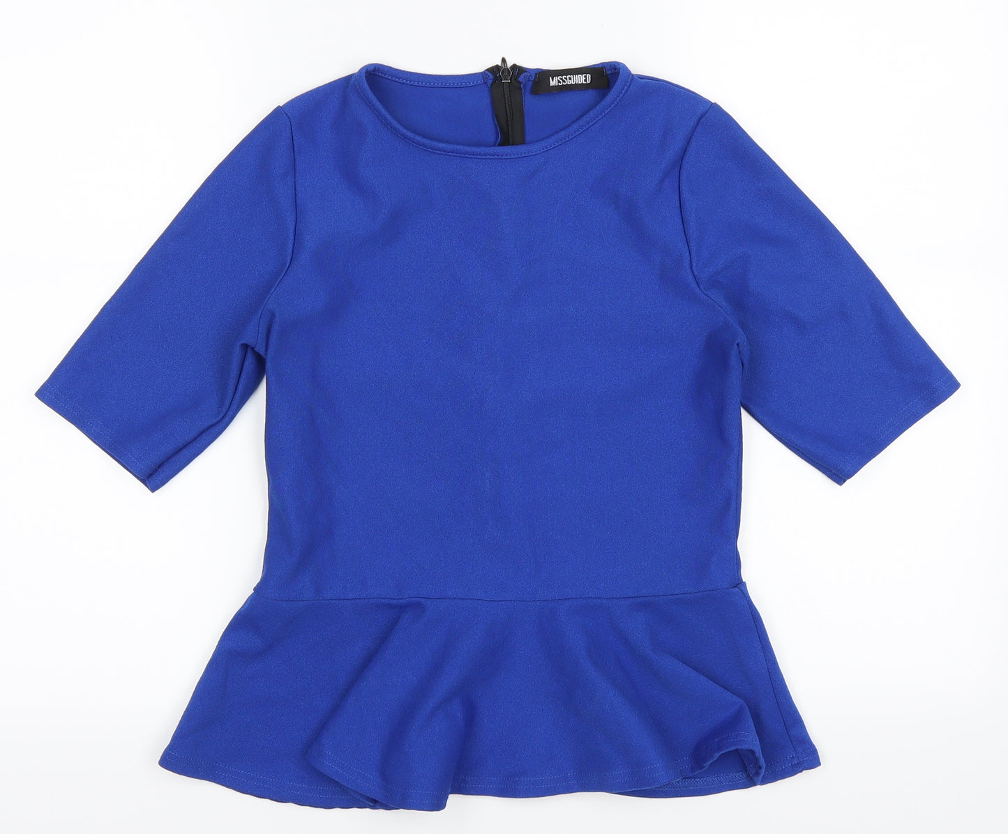 Missguided Womens Blue   Basic Blouse Size 10